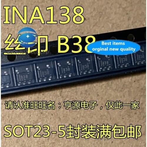 5PCS INA138NA current monitoring chip INA138 SOT-23-5 screen printing: B38 in stock 100% new and original