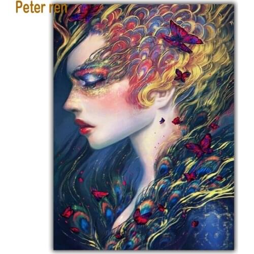 Diamond Painting Beauty diamond embroidery full gear 3d Crystal Diy Portrait Diamond Cross Stitch Square Picture Of Rhinestones