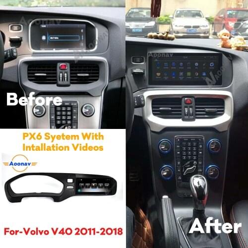 Car radio 2 din Android car autoradio multimedia stereo for Volvo V40 2011-2018 car Navi GPS dvd video player