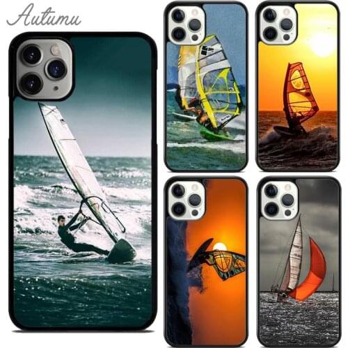 Extreme Sports Windsurf Sailing Phone Case for iPhone 11 12 Pro Max mini X XR XS SE 2020 5 6S 7 8 Plus Galaxy S9 S10 Cover shell