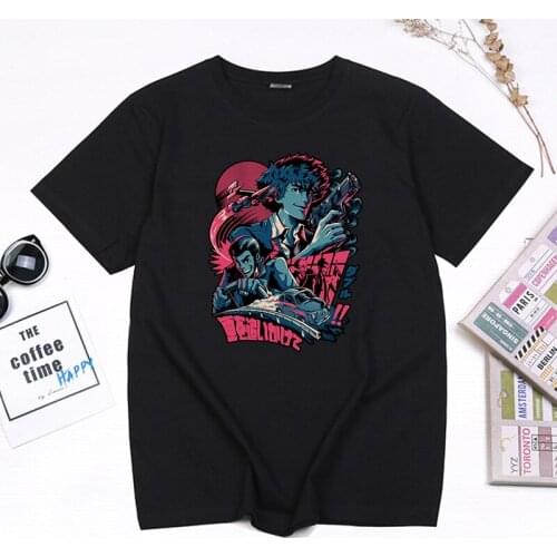 Childhood Memory Japan Anime Cowboy Bebop T Shirt for Women Harajuku Streetwear Tops Spike Spiegels Female Clothes Camisetas