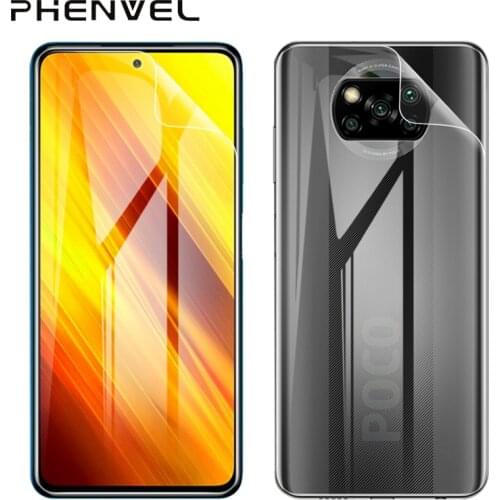 Hydrogel Film For Xiaomi Poco X3 Pro TPU Screen Protector For Poco X3 NFC Full Cover Protective Film