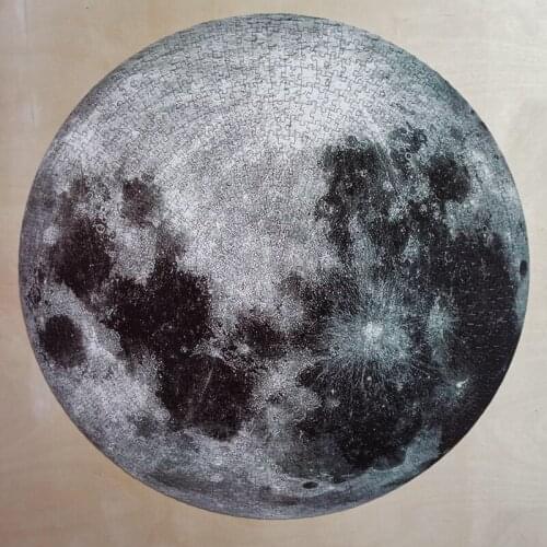 Jigsaw Puzzle 1000pcs Earth Moon Round Puzzle 1000 Piece 3d Space Planet 2mm High Quality Antistress Toy Adult Jigsaw Puzzles