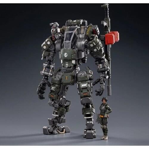 JOYTOY JT0050 Full Set Action Soldier Action Figure 1/25 Steel Bone H07 Firepower Mecha Olive In Stock