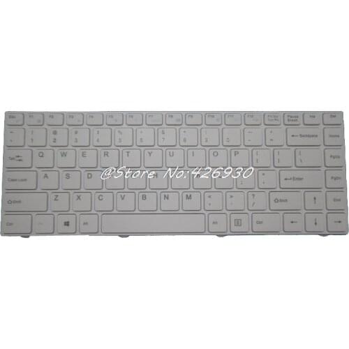 Keyboard For ENZ R34 DK300H PRIDE-K2119 343000018 LT-14101RHWB/N English US Black White Frame