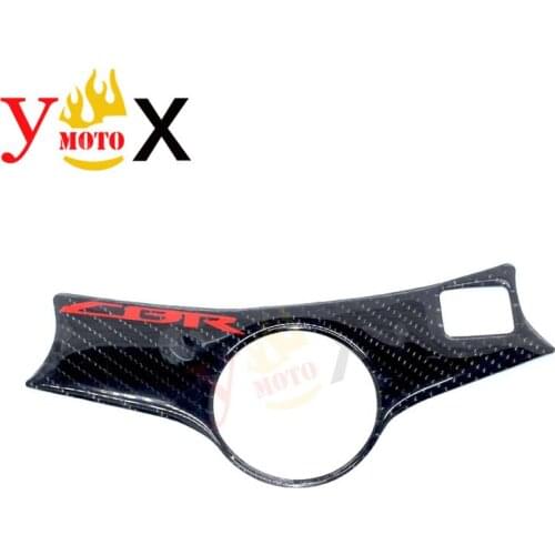 Motorcycle F4 F4i 3D Carbon Fiber Fork End Triple Tree Top Clamp Steering Sticker Decal Pad Cover For Honda CBR600 1999-2007