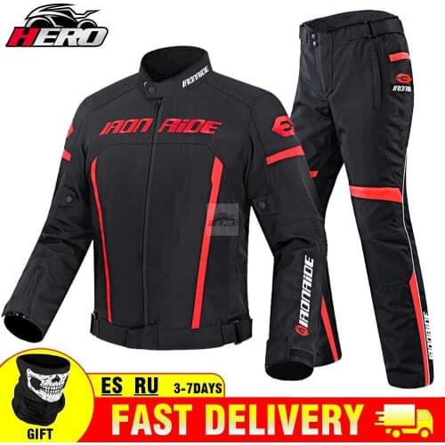 Motorcycle Jacket Pants Suit Waterproof Gear Reflective Racing Jacket Biker Moto Jacket Motorcycle Clothing Motorbike Motocross
