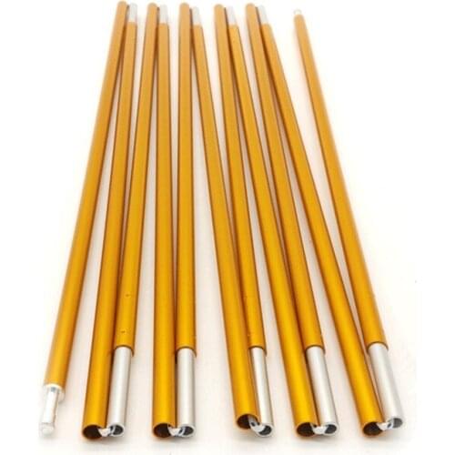 2pcs/set Hot outdoor camping tent pole aluminum alloy tent rod spare replacement 8.5mm tent support poles tent accessories