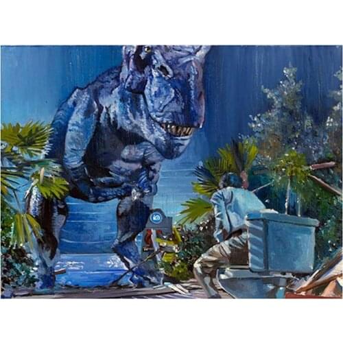 Canvas Art Prints Jurassic Park Poster Painting Wall Picture Artwork Home Decoration for Living Room Bathroom