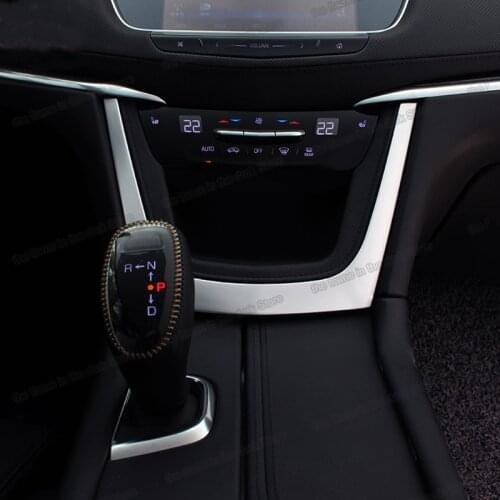 Lsrtw2017 Car Center Console Frame Chrome Decoration for Cadillac Xt5 2016 2017 2018 2019 2020 2021 Accessories Auto Decor