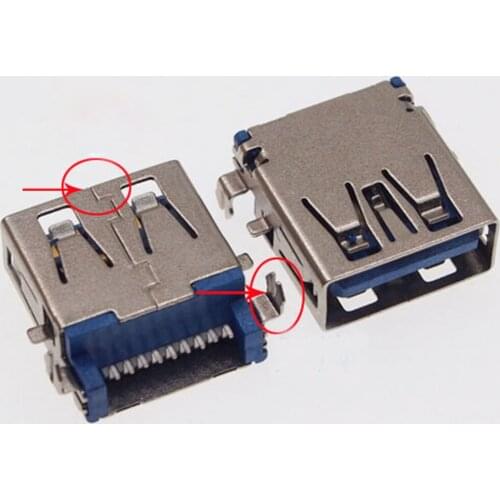 25pcs USB3.0 Connector Sinking Plate SMT 3.0 A Female Interface NO Crimping AF Socket