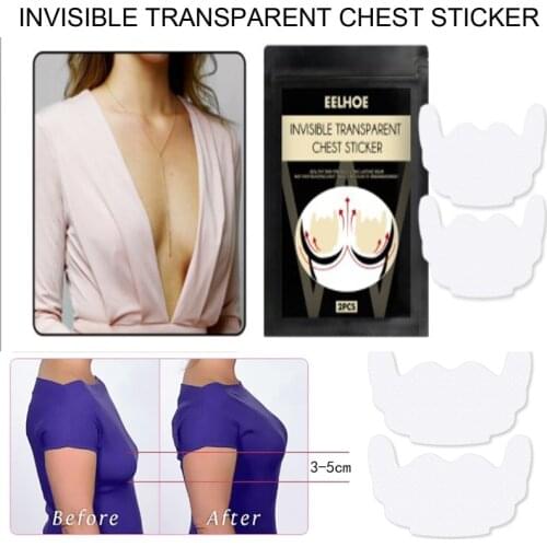 Cool Self Adhesive Silicone Lift Up Breast Nipple Cover Disposable Transparent Boob Lift Tape Push Up Bra Sticker Bra Accessorie