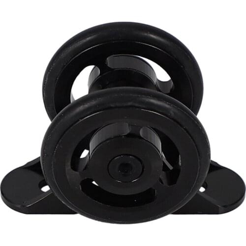 Folding Bike Easy Wheel Bicycle Mudguard Bearing Double Wheel Rear Fender Wheel for Brompton Folding Bicycle Accessories Black