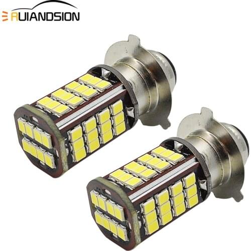 2Pcs LED Motorcycle Headlights P15D-25-3 3030 56SMD Bixenon LED Moto Bulb Motorbike Scooter Moped HeadLamp White 1000Lm DC10-30V