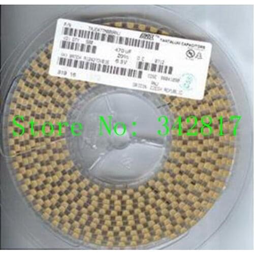 TAJD477K002RNJ CAP TANT 470UF 2.5V 10% 2917 Tantalum Capacitors D type 50pcs