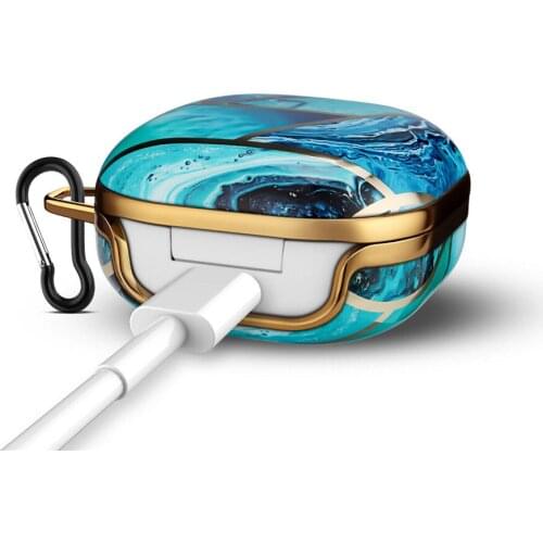 The Shockproof Waterproof Plating Shell pc Protective for Samsung Buds Live Bluetooth Headset