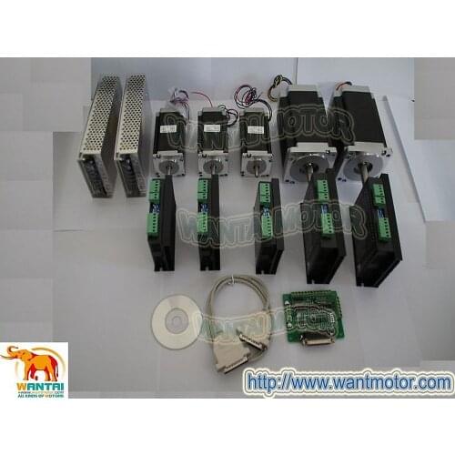 Top quality! 5 Axis Stepper Motor 425oz-in&1090oz-in single shaft+Driver DQ860MA& DQ542MA US UK CA JP DE BE FR ES IT SE Free