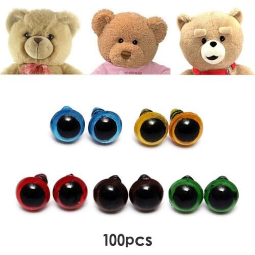 10mm Mix Color Safety Eyes for Teddy Bear Stuffed Plush Toys Puppet Craft