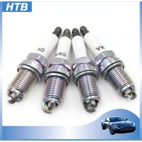 4PCS 101905621B Iridium Platinum Spark Plug PFR6W-TG For Audi A5 A6 A8 Q7 4.0L VKB20 XP3923 S5 S8 Volkswagen VW Touareg 4.2L V8