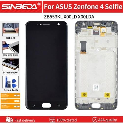 5.5" Original LCD Screen For Asus Zenfone 4 Selfie ZB553KL X00LD LCD Display Touch Screen Digitizer Assembly With Frame Replace