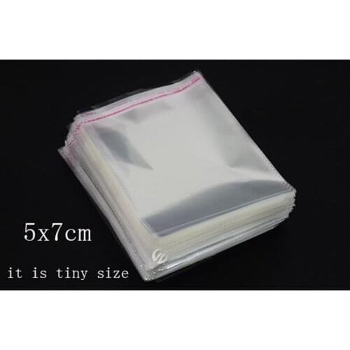 5x7cm 100Pcs Jewelry Packaging & Display Clear OPP Plastic Transparent Packaging Bags Sacolas Plasticas Bolsa plastic Bag