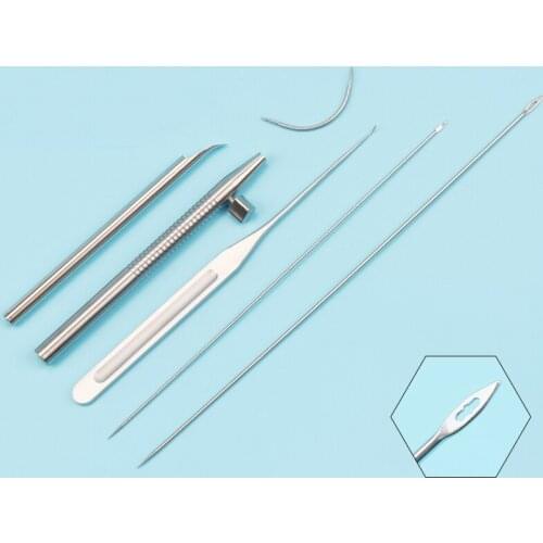 Thread carving face big V embedding needle thread break skin needle tissue puncture guide needle facial lift 6-piece set