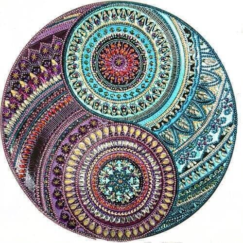 5D DIY Diamond Painting Mandala Flower Cross Stitch Square Rhinestone Embroidery Mosaic Picture Home Decoration Handmade Gift