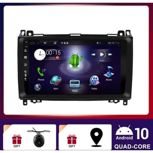 9inch Quad Core Car Multimedia Player Radio GPS For Mercedes Benz B200 W245 Sprinter Multi steering wheel Bluetooth Wifi