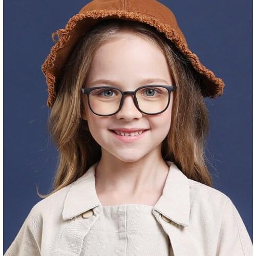 S243 Blue Light Kids Glasses Boy Girl Optical Frame Transparent Child Glasses Anti Glare Computer Prescription Glasses UV400