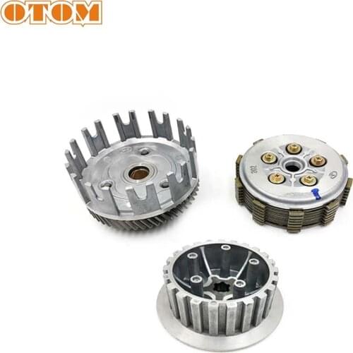 OTOM Motorcycle Clutch Assembly For YAMAHA DT230 MT250 Transmission Disc Plate Off Road Motocross Engine Parts dt 250cc