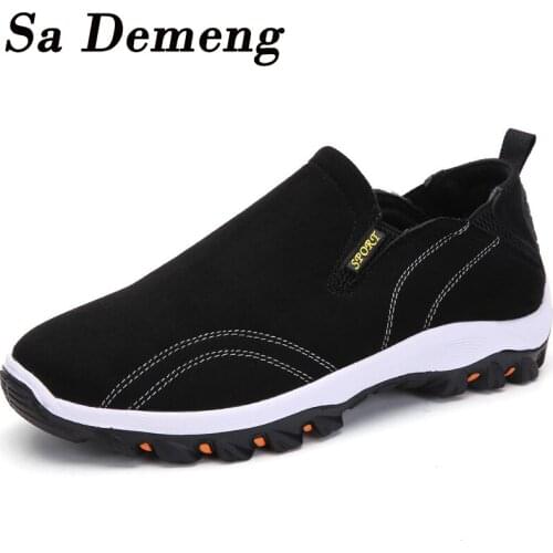 Sa Demeng Men Shoe Spring Casual Shoes Comfortable Fashion Light Outdoor Running Climbing Shoes Hiking Sneakers Non-Slip Loafers