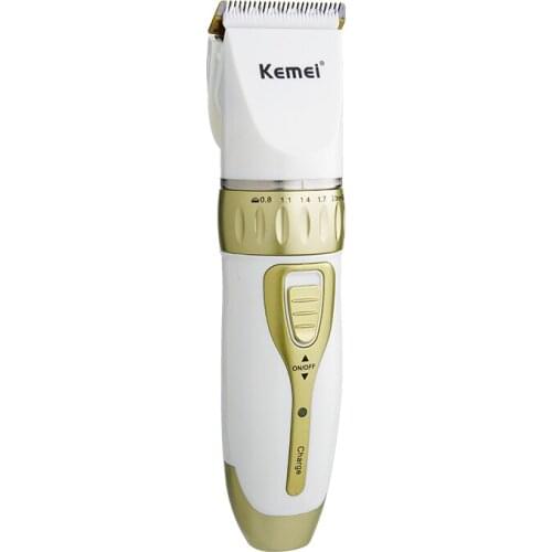 Kemei Hair Trimmer for Men Stainless Steel Cutter Powerful Hair Shaving Cordless Beard Machine for Barber Hair Clipper 35D