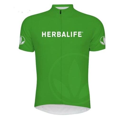 2018 new Cycling Jersey Herbalife green best clothes Top quality Herbalife sport shirt