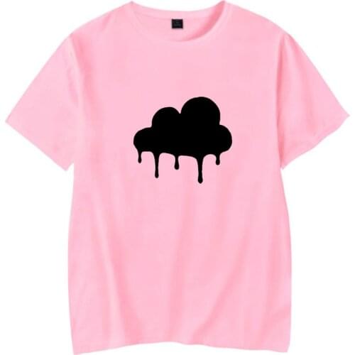 New Printed Dixie DAmelio CLOUDED T-shirts Men Women Fashion Short Sleeve Tshirts Kids Tops Casual Boys Girls Pink T shirt