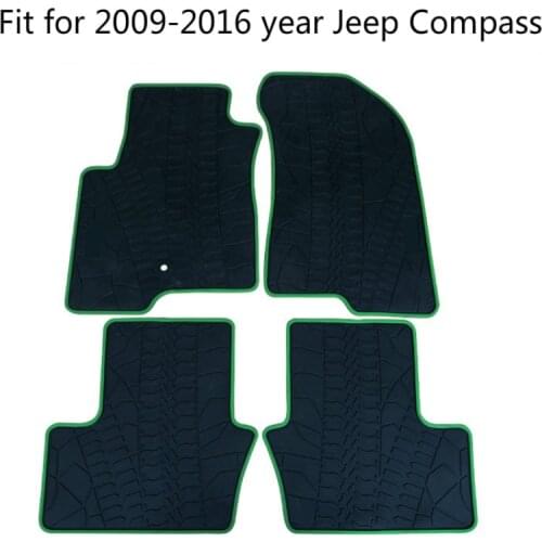 CUSTOM Rubber Car Floor Mats for 2009-2020 Year Jeep Compass Cherokee Patriot Dodge Caliber No Odor Waterproof Carpets