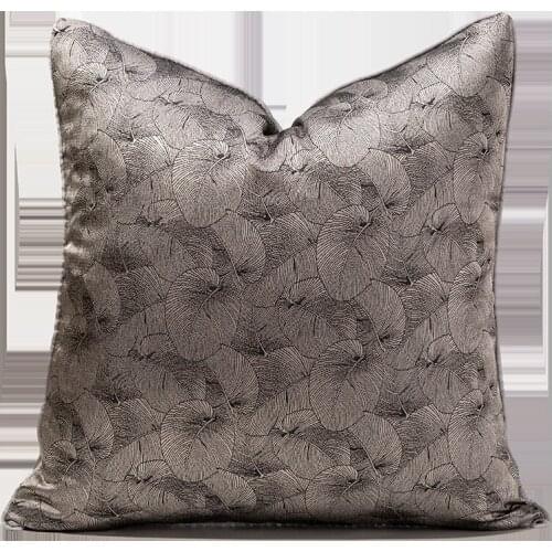 Luxury Cushion Covers Home Textile Pillows Sofa Waist Throw Cushion Cover For Home Car Decorative Black Pillowcase 45X45