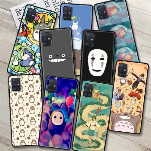 Cute Studio Ghibli Totoro Silicone Phone Case For Samsung Galaxy A32 A52 4G A72 5G A51 A71 A21s A31 A12 A41 A01 A91 Cover Coque