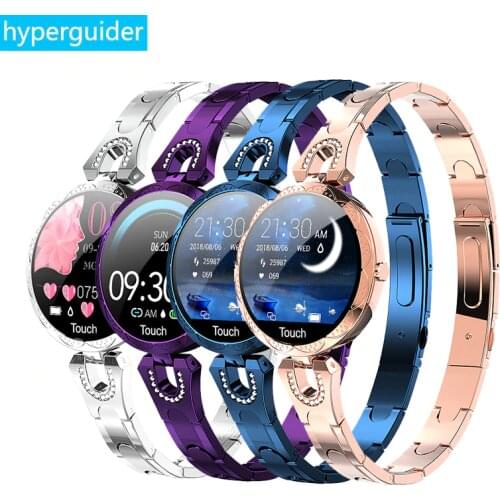 Hyperguider Smart Watch Woman Lady Female function Anti-fall tempered glass Heart rate Fitness Tracker Girl Smart watches AK15