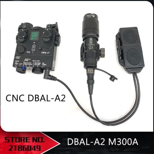 Tactical DBAL-A2 Green IR Laser Flashlight Metal Ver Hunting Rifle PEQ Laser Sight dbal a2 with QD Mount for 20mm Rail