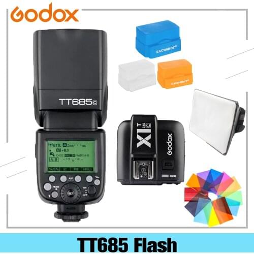 Godox TT685 TT685C TT685N TT685S TT685F TT685O TTL HSS Camera Flash Speedlite For Canon Nikon Sony Fuji Olympus With Diffuser