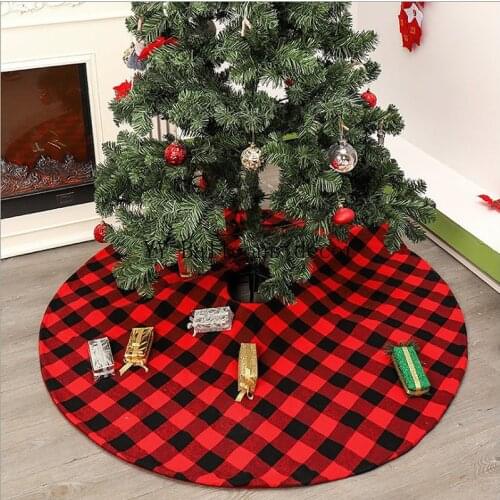 Tree Skirt 48inch 120cm Christmas Round Carpet Christmas Decorations for Home Floor Mat New Year 2019 Xmas Tree Skirts
