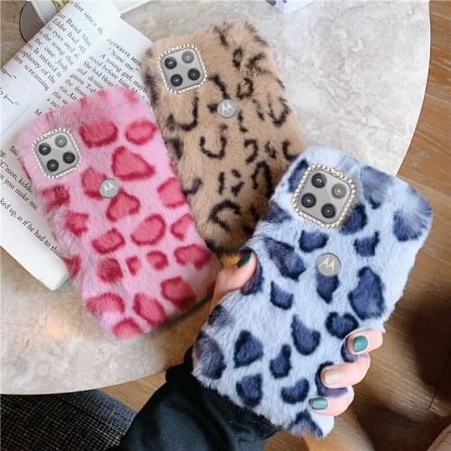 Winter Warm Phone Case For MOTOROLA Moto G9 E7 G8 G7 G6 E6 G5S Z4 G4 Play Plus Power Lite P40 G3 One Vision Fur Plush Soft Case