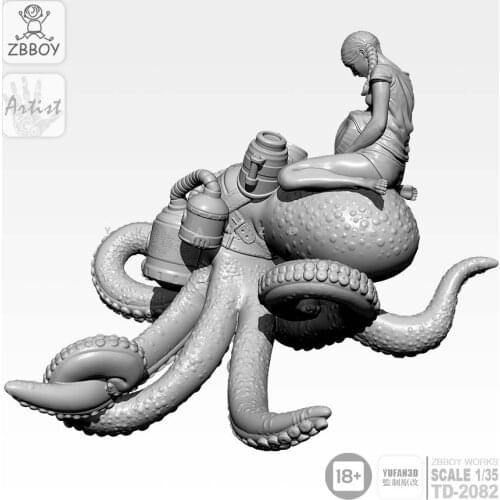 1/35 Resin Kits Octopus bride resin model self-assembled TD-2082