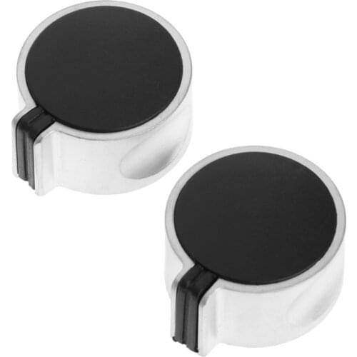 2Pcs 8mm Hole Metal Gas Stove Cooker Rotary Switch Knobs Universal Replacement