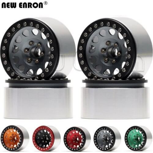 4P 2.2" Alloy 12-Hole Beadlock Wheels Hub RC Rim for 1/10 RC Crawler Rock Car Axial SCX10 90046 Wraith HPI YETI KM2 Traxxas TRX4