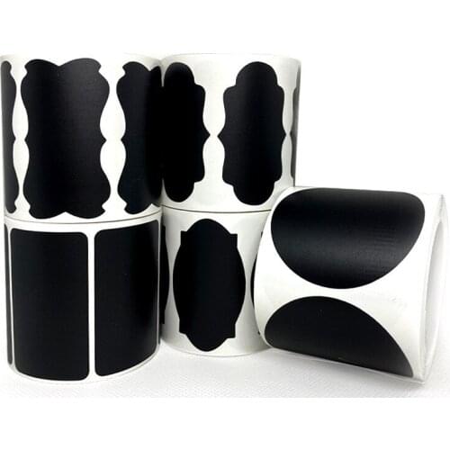 5cm 120PCS Blackboard Stickers Reusable DIY Writable Stickers for Kitchen Jars Removable Waterproof Chalkboard Labels Sticker