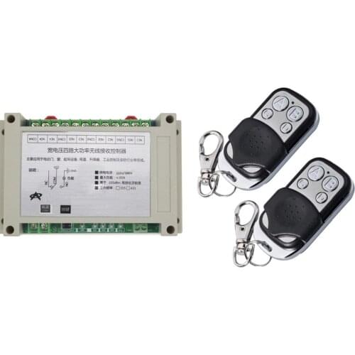 220V 380V 4CH 30A RF Wireless Remote Control System Radio Switch remote switch 220V 380V Learning code receiver 2 * transmitter