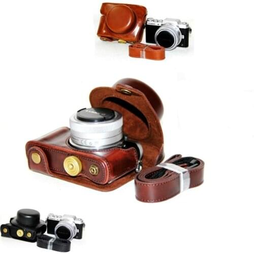 PU Camera Leather Case Cover For Panasonic Lumix DC-GF10 GF9 GF8 GF7 GX900 GX950 GX850 GX800 Camera Bag With Shoulder Strap