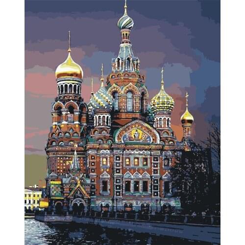 Pneuma Love Diy Painting By Numbers Landscape Handpainted Art Gift Scenery Canvas Drawing Home Decor 40x50cm No Frame