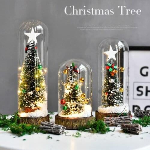 Creative Christmas Decoration Glass Cover Decoration Decorative Cedar Window Shooting Props Desktop Christmas Gift